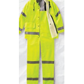 Bulwark  Men's Hi-Visibility Flame-Resistant Rain Bib Overall w/ 2" Reflective Striping